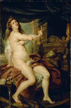 Peter Paul Rubens Panthea stabbing herself with a dagger Spain oil painting art